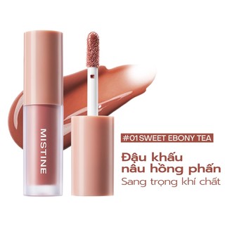 COMBO 5 son kem bóng 1.3g*5 MISTINE JELLY LIP GLOSS 01 SWEET EBONY TEA 1.3g*5