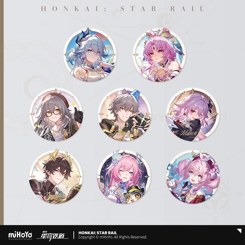 [miHoYo / Honkai: Star Rail] Star Ocean Celebration Series Huy hiệu Tinplate Hyacine Long Night Moon