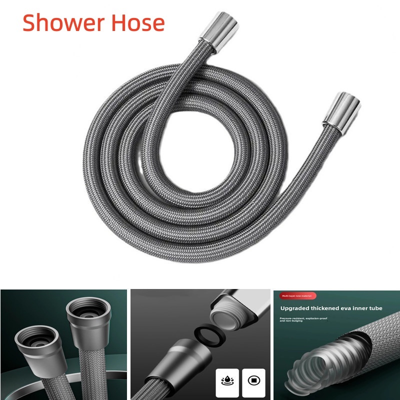 Ống tắm cầm tay chống cuộn dây 1,5 / 2M GI / 2 Ống tắm linh hoạt Áp suất cao Giao diện đa năng Tắm v