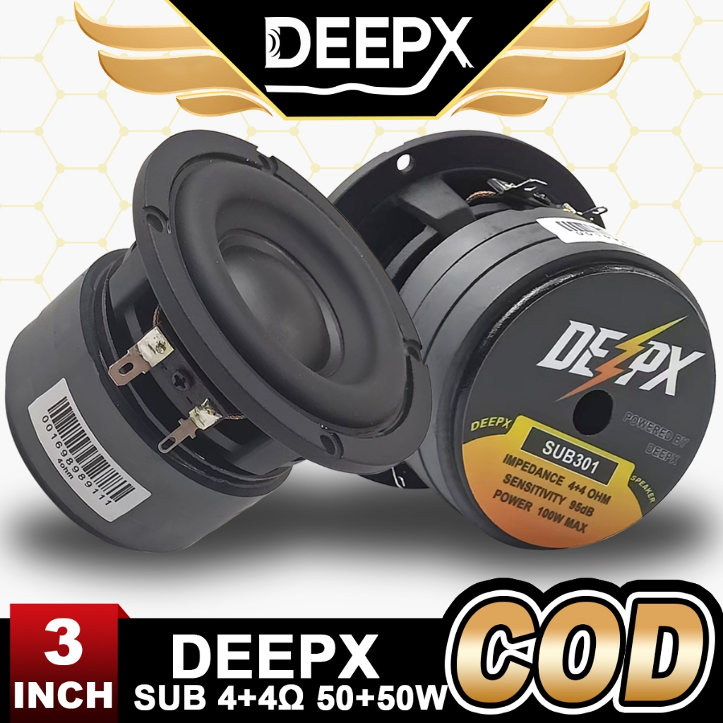 Củ loa sub  DEEPX SUB301 Dual Coil 3inch 4Ω+4Ω 50W+50W 3 Nam Châm