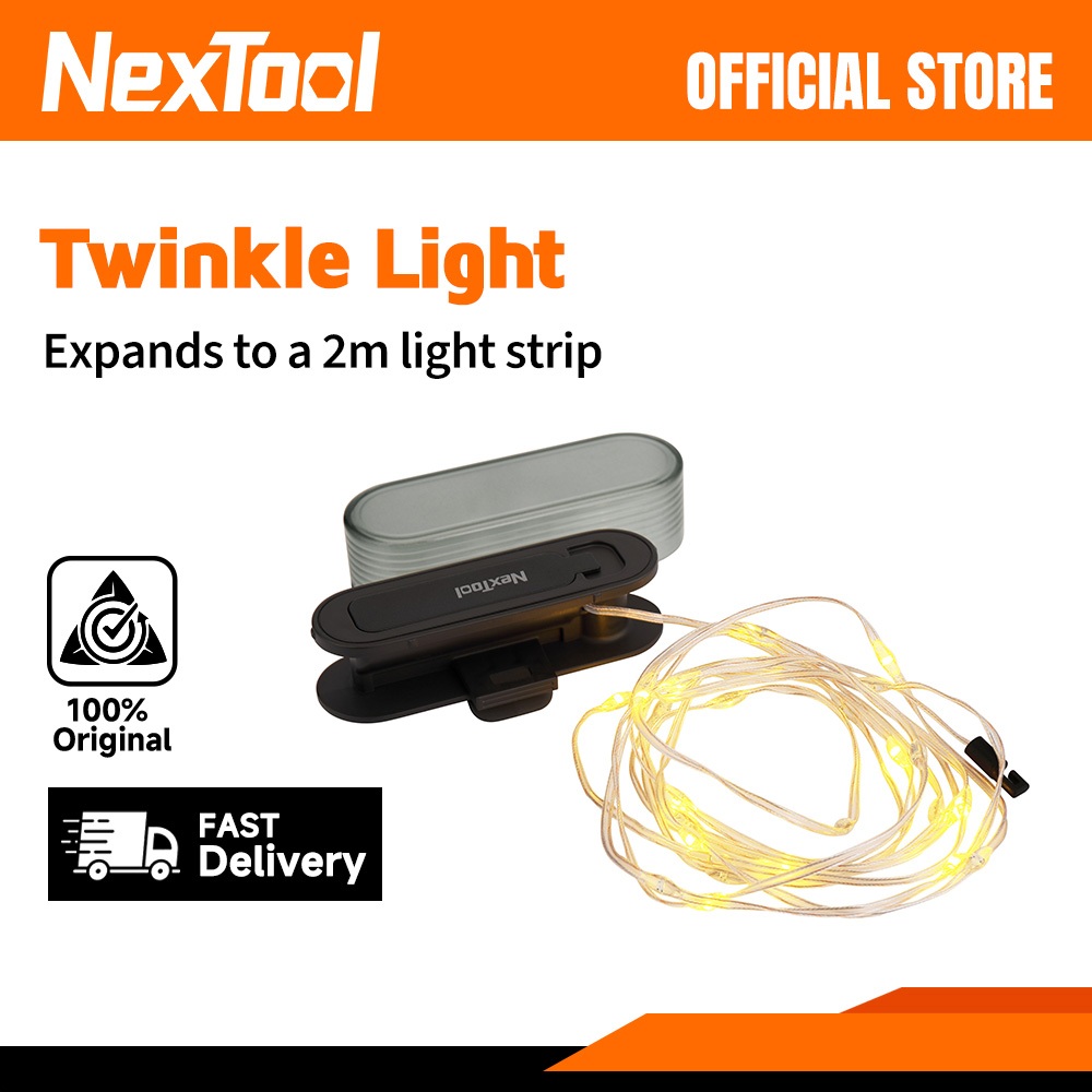 NexTool Twinkle Light - Đèn cảnh báo, Đèn dây (NE20282, Pin AAA)