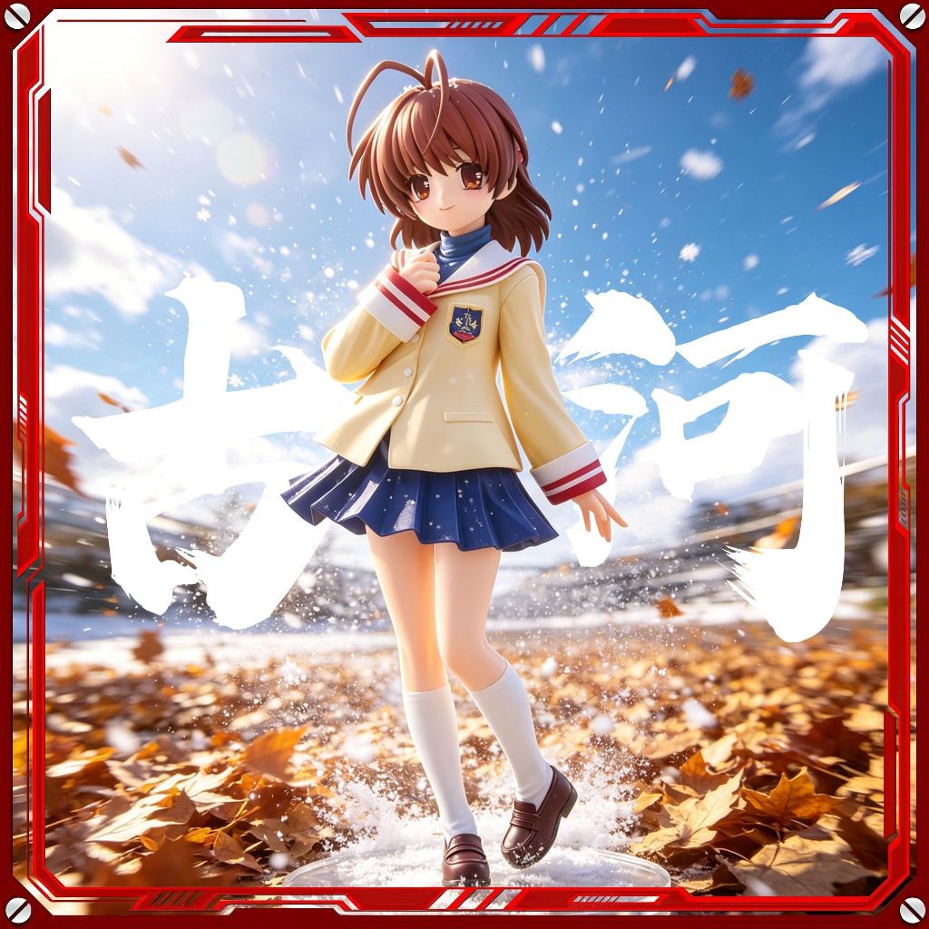 [Seckill] Furukawa Nagisa Hai Chiều Cô Gái Đẹp Anime Mô Hình Tượng Trang Trí♒Quà tặng búp bê Anime F