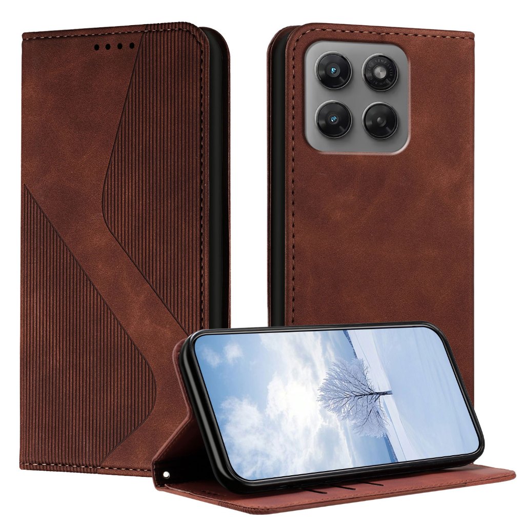 Dành Cho MOTO G15 G17 Edge70 G57 G67 G100 GPlay G06 G86 G56 Từ Đóng Cửa Kinh Doanh Da Flip Case