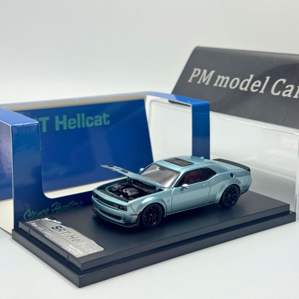 SH 1 / 64 Dodge Challenger SRT Hellcat Mở Hood Hợp Kim Diecast Mô Hình Xe Sưu Tập Quà Tặng