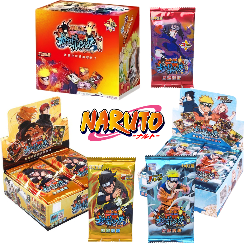 Thẻ Pack Naruto Kakashi Itachi Sasuke nhân phẩm sưu tầm pack anime TCG 1 gói