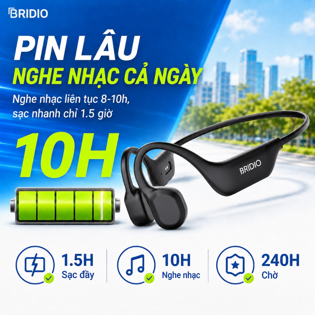 Tai nghe Bluetooth không dây dẫn xương IPX5 Hỗ trợ chống nước Cuộc gọi thoại Bơi thể thao | BigBuy360 - bigbuy360.vn