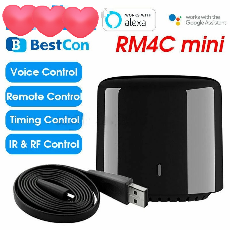 Bestcon RM4C mini Smart Home Automation Universal WIFI APP Điều khiển âm thanh hồng ngoại Điều khiển
