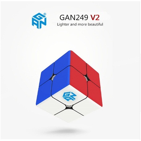 GAN CUBE GAN 249 V2 2x2 Speed Cube Gans Mini Cube Puzzle Toy 2x2x2 Magic Cube 49mm (Không có nhãn dá