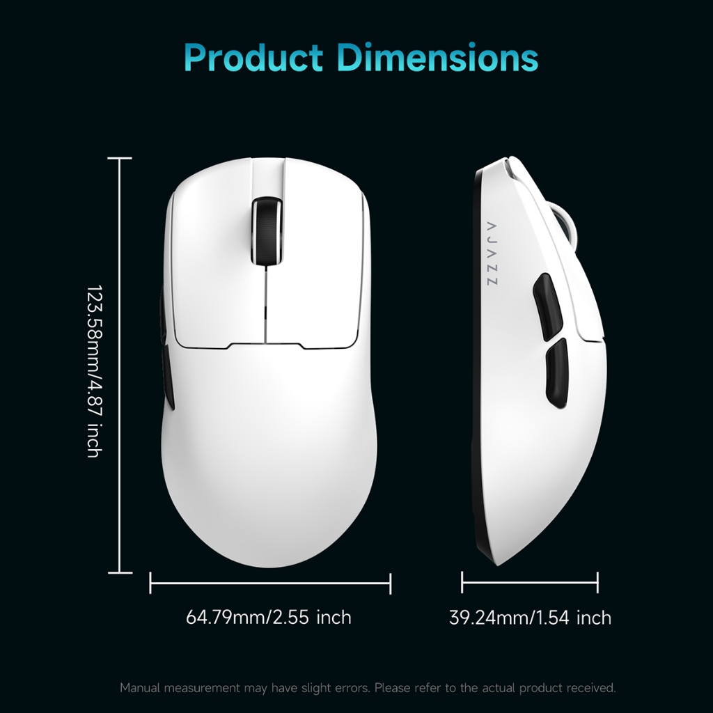Chuột chơi game không dây ba chế độ AJAZZ AJ159 V2 MC, Trọng lượng siêu nhẹ 54g, Cảm biến PAW311, 24000 DPI, Pin lắc nóng, Thiết kế tiện dụng | BigBuy360 - bigbuy360.vn