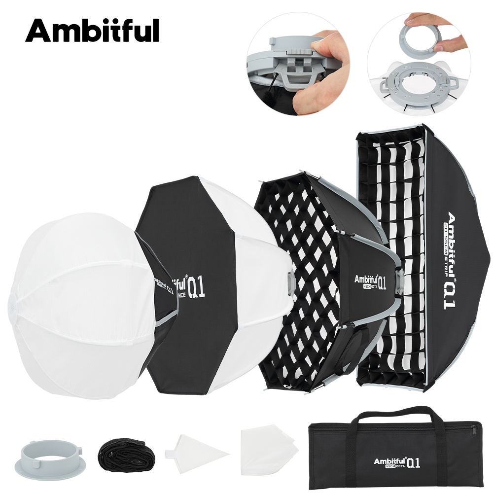 Ambitful Q1-30cm Q1-45cm Q1-35 * 45cm / 20 * 55cm Phát hành nhanh Softbox Mini Softbox Series cho Go