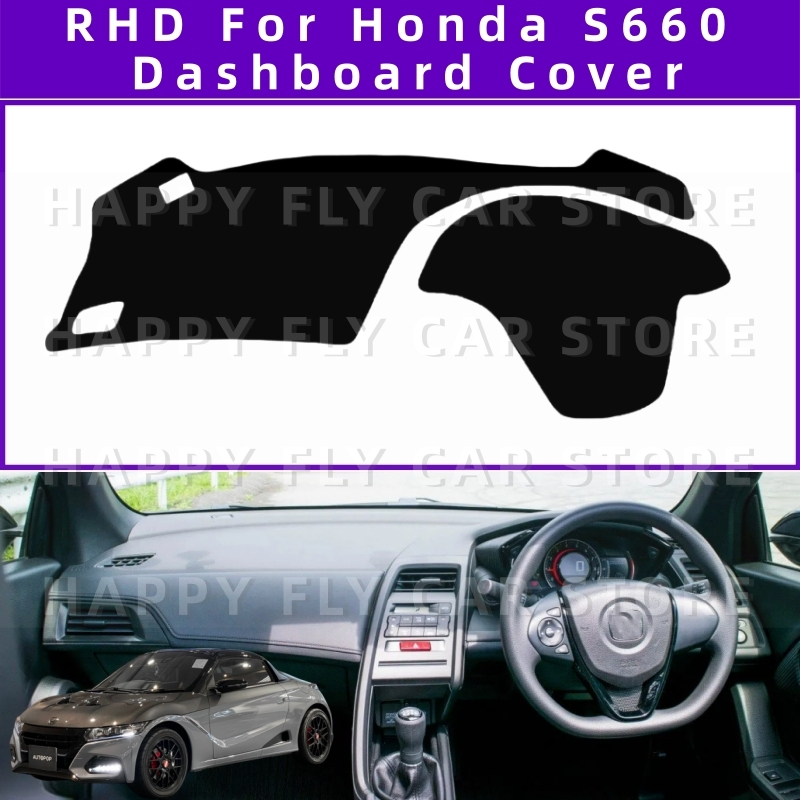 Thích hợp cho RHD Honda S660 Xe Chống Trơn Trượt Bảng Điều Khiển Tránh Ánh Sáng Miếng Lót Nhạc Cụ Bả
