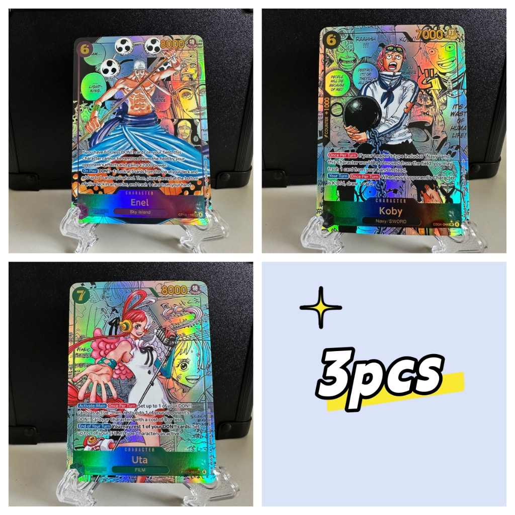 EN One Piece Card DIY Phiên bản tiếng Anh OP13 Monkey D. Luffy Comics OP14 OP15Dracule Mihawk Collec