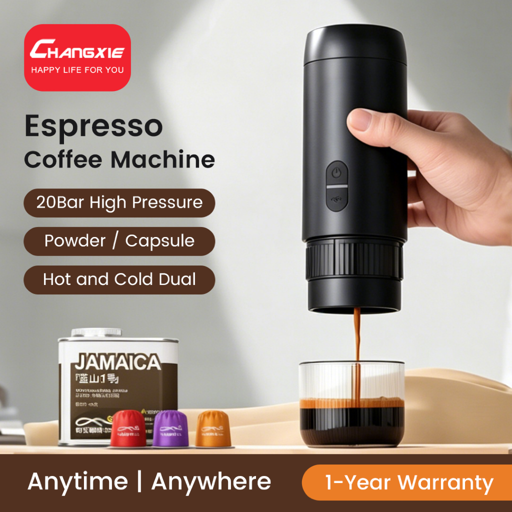 CHANGXIE Máy pha cà phê mini Coffee machine Máy pha cà phê cầm tay Máy pha cà phê gia đình Máy pha e