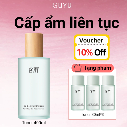 GUYU Xương Rồng Nước Hoa Hồng Cấp Ẩm Lâu Dài – Dưỡng Ẩm Da Khô 150ml/400ml