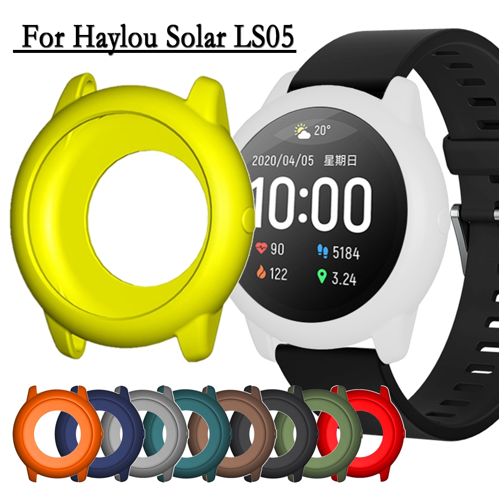 Dành Cho Haylou Solar LS05 Vỏ Silicon Mềm Khung Bảo Vệ Vỏ Đồng Hồ Trang Trí Cho Haylou Solar LS05