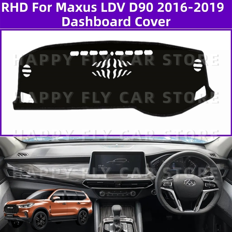 Thích hợp cho Maxus LDV D90 2016-2019 Vỏ bảng điều khiển chống trượt ô tô Tránh ánh sáng Tấm đệm nhạ