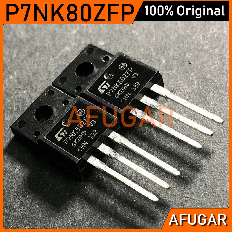 5 Chiếc Chính Hãng P7NK80ZFP STP7NK80ZFP 5.2A / 800V TO-220F MOS Hiệu Ứng Trường Transistor