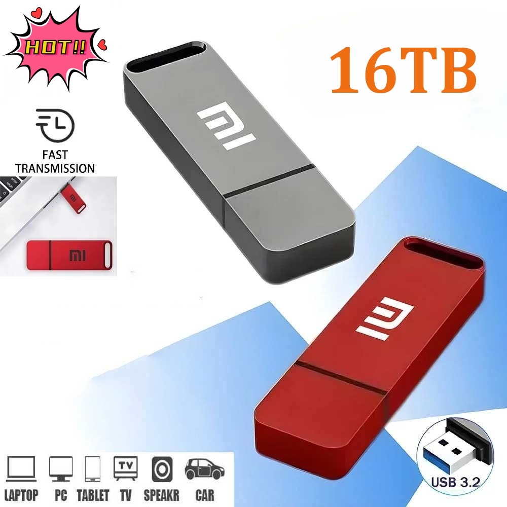16TB USB 3.0 Ổ Đĩa Flash Chuyển Tốc Độ Cao 1TB 2TB 4TB 8TB Kim Loại Pendrive Đĩa Flash Pen Drive Mem
