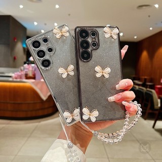 Ốp Lưng Cho iPhone 17 16 15 14 13 Pro Max 3D Bướm Bling Lấp Lánh Dây Silicon Điện Thoại