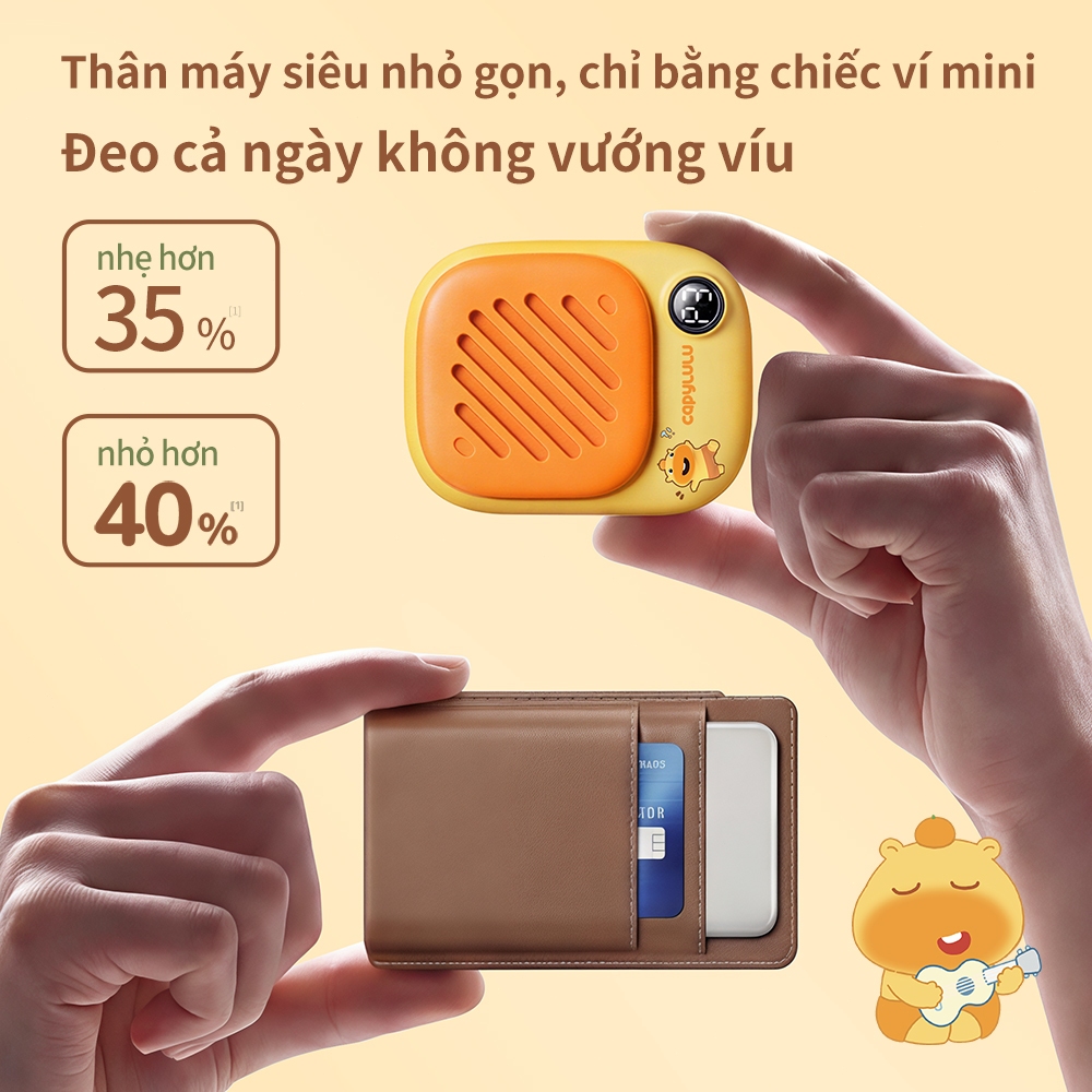 Quạt cổ cầm tay mini Aecooly Click 01 Quạt cầm tay mini cầm tay có thể sạc lại USB | BigBuy360 - bigbuy360.vn