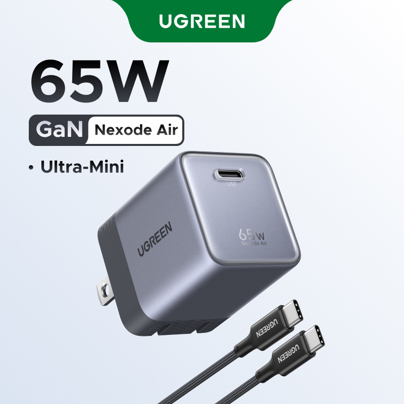 Bộ sạc nhanh 65W GaN Cổng đơn USB-C có thể gập lại UGREEN, Bộ sạc tường nhỏ gọn cho iPhone 17 / 16 Pro Max, Samsung Galaxy S26 / S25 Ultra, iPad, MacBook Air | BigBuy360 - bigbuy360.vn