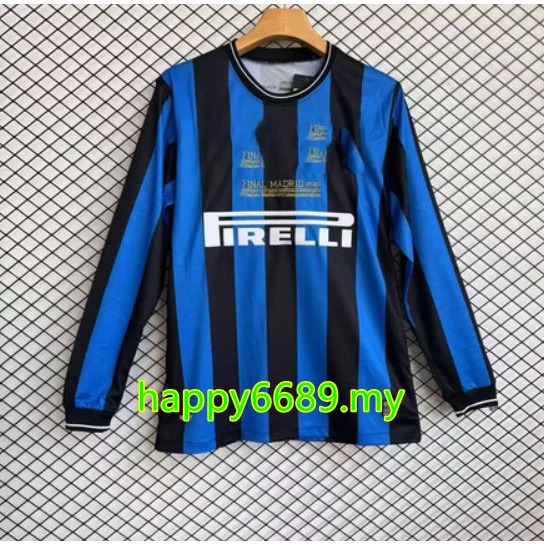 Phiên bản cổ điển Inter Milan 2009 / 10 Áo thun nam dài tay Inter Milan Home