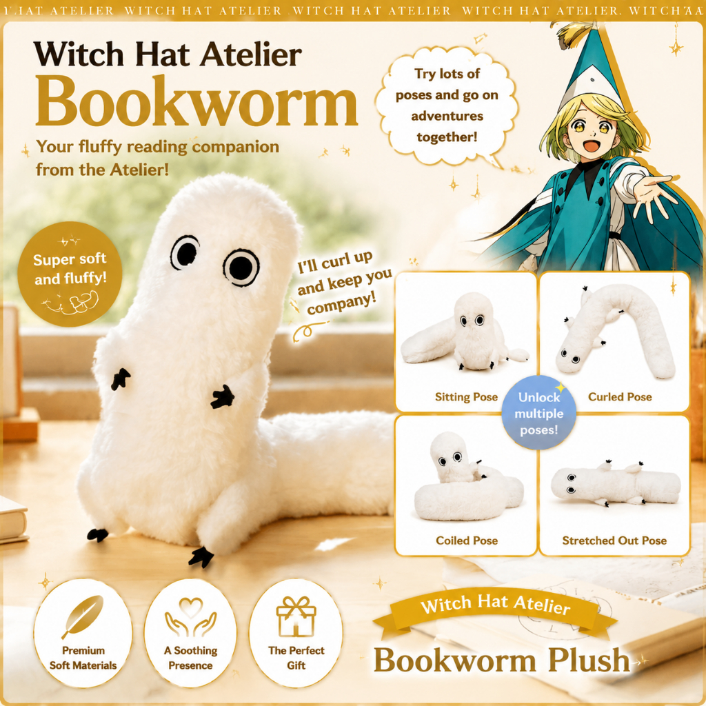 Atelier Of Witch Hat Sang trọng Tongari Boushi No Atelier 🍎 Plushie Witch Hat Atelier Anime Cosplay 