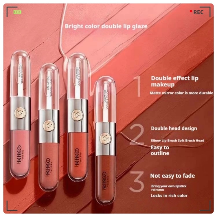 KOKO MILANO Kính môi hai đầu KIKO MILANO Tự nhiên lâu trôi