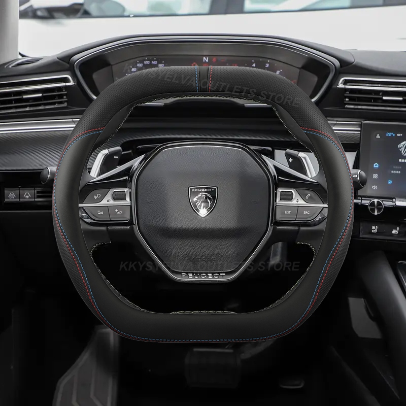 Da Pu Ô Tô Vô Lăng Bao Da Cho Peugeot E3008 3008 GT 2016-2020 2021 2022 2023 2024 2025 Phụ Kiện Ô Tô