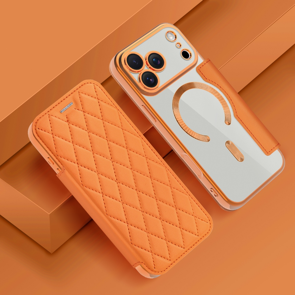 Ốp Lưng Cho iPhone 17 Air 17 Pro Max 17E Cho iPhone 16 Pro Max 16 Plus Ốp Điện Thoại Từ Da PU Lật Kh
