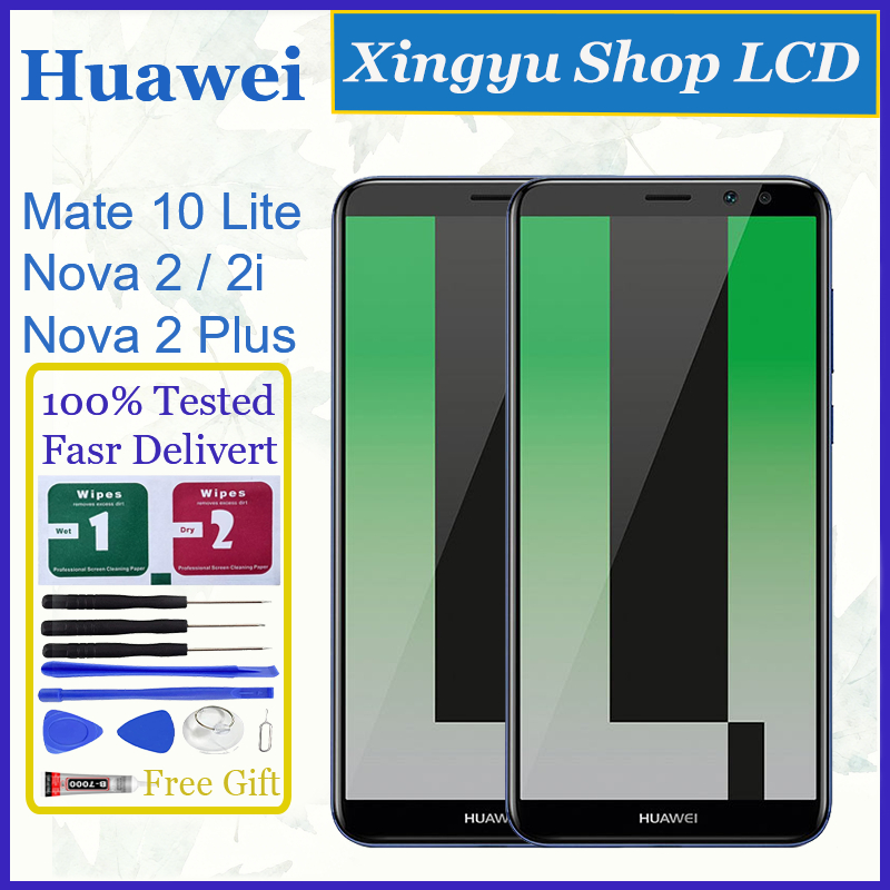 Dành Cho Huawei Mate 10 Lite Nova 2 Nova 2i Nova 2 Plus Màn Hình LCD Màn Hình Cảm Ứng Có Khung Thay 