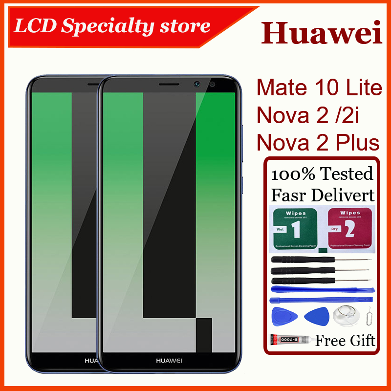 Chính Hãng Cho Huawei Mate 10 Lite Nova 2 Nova 2i Nova 2 Plus Màn Hình LCD Màn Hình Cảm Ứng Có Khung
