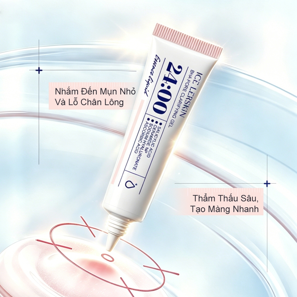 Gel BHA ICE LERSKIN 15ml Hỗ Trợ Làm Sạch Lỗ Chân Lông
