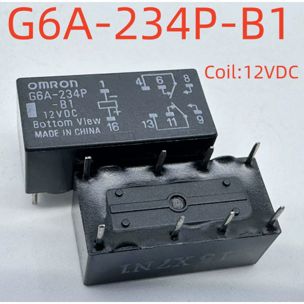 Rơle 8 chân chính hãng hoàn toàn mới G6A-234P-B1 12VDC DS2-12V-Negative Polarity