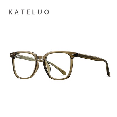 KATLUO Mới Về Unisex Kính Mắt Thời Trang, Kính Khung Một Tầng Tối Giản TR4003