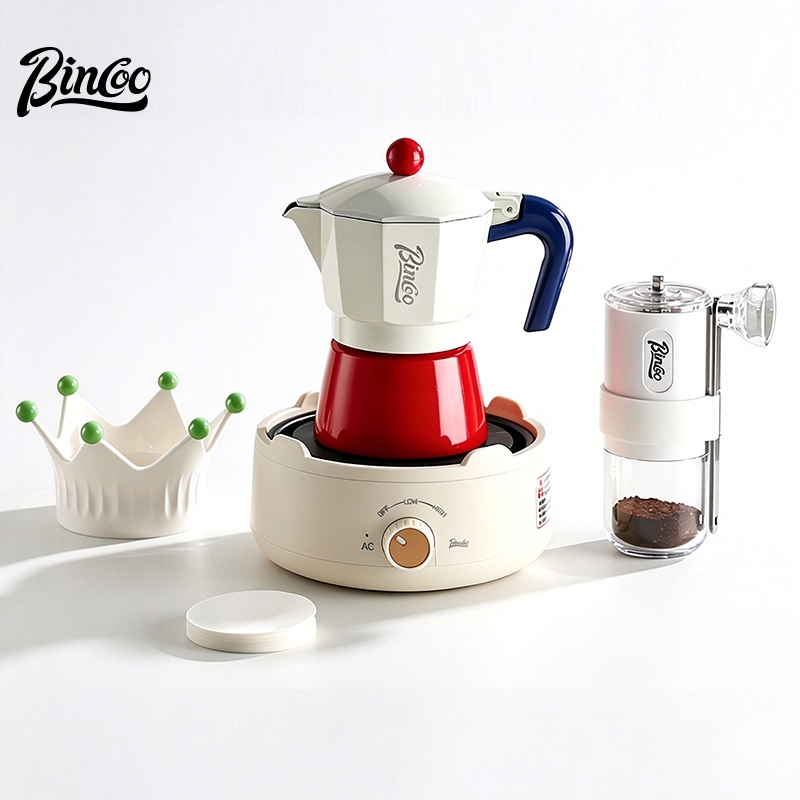 BINCOO Van Đơn Moka Nồi Phong Cách Nhà Nồi Cà Phê Nhỏ Pha Bộ Cà Phê Tập Trung Khai Thác Máy Espresso