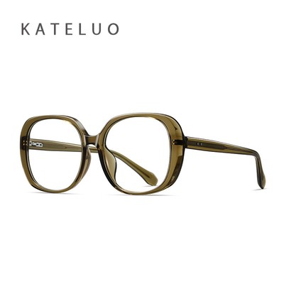 KATLUO Hàng Mới Về Unisex Kính Mắt Thời Trang Khung Lớn Chống Ánh Sáng Xanh Kính Trơn TR4006