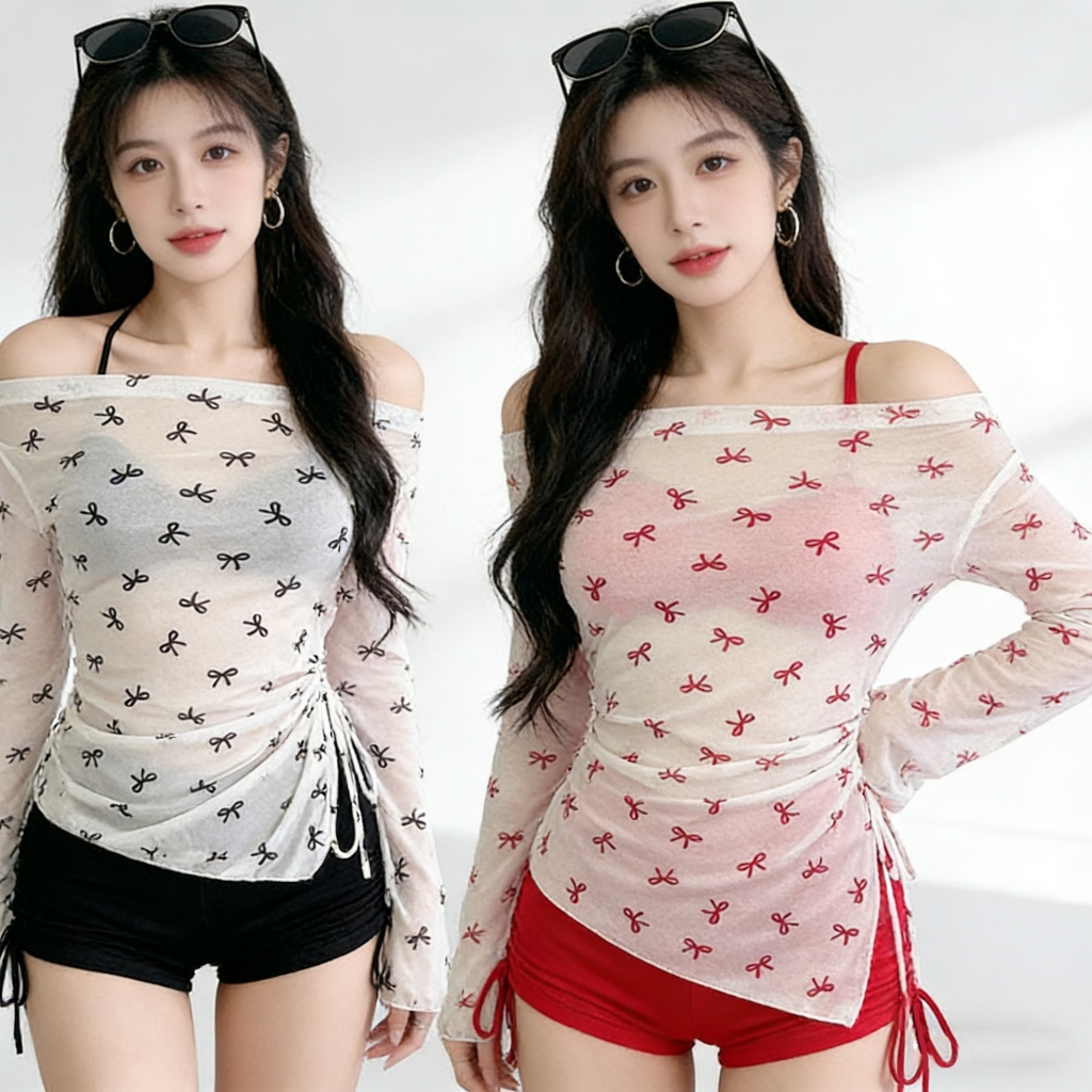 Set Bikini Nữ 3 Mảnh Dáng Áo Sơ Mi Mới | Style Pure Sexy Ngọt Ngàng | Vải Chống UV Thoáng Khí Khô Nhanh | Nhiều Màu Đen Đỏ | Món Đồ Must-Have Cho Kỳ Nghỉ | BigBuy360 - bigbuy360.vn