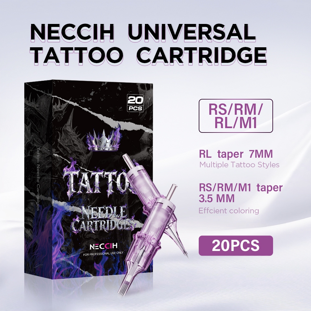 16 Loại Neccih Crown Tattoo Cartridge Kim 1RL 3RL 5RS 5RM 7RM 11RM 13RM Bút Cheyenne Tương Thích