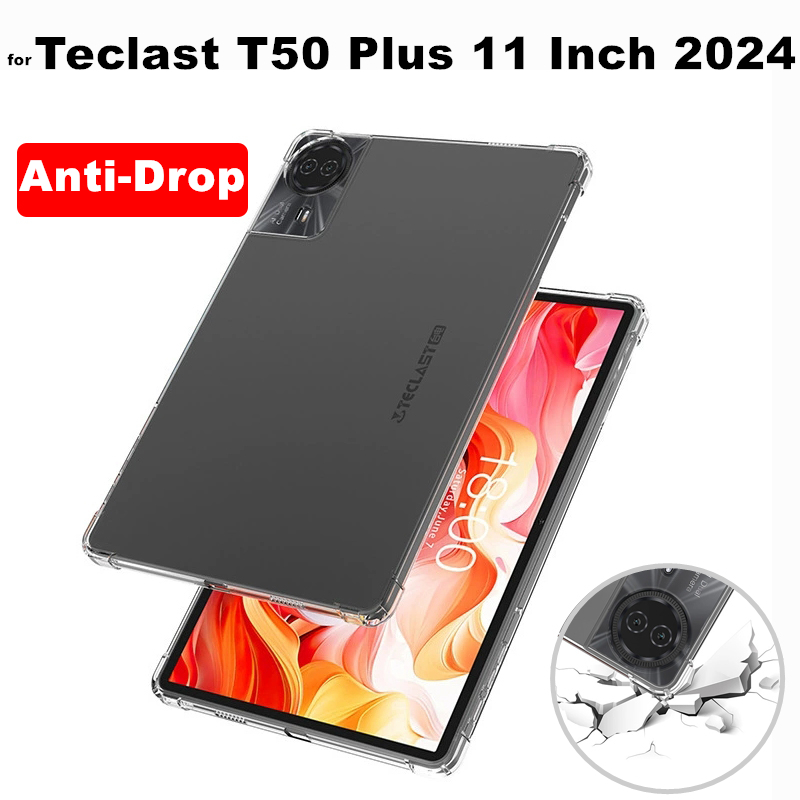 Dành Cho Teclast T50 Plus 11 Inch 2024 Ốp Lưng Trong Suốt Túi Khí Silicon Mềm TPU Bảo Vệ Vỏ Chống Số