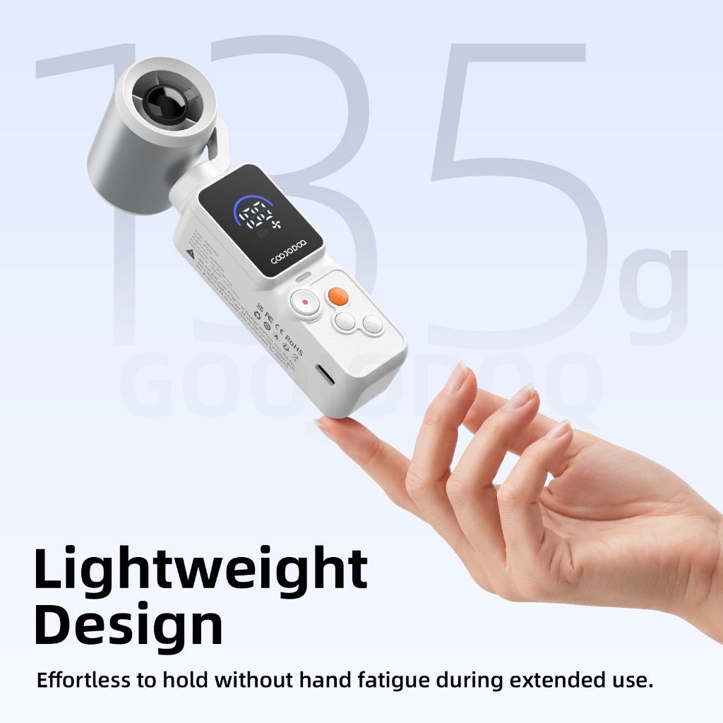 GOOJODOQ Quạt Mini GFS028 ,100 cài đặt tốc độ gió, 18000 vòng / phút, dung lượng 1800mAh, di động 135g. | BigBuy360 - bigbuy360.vn
