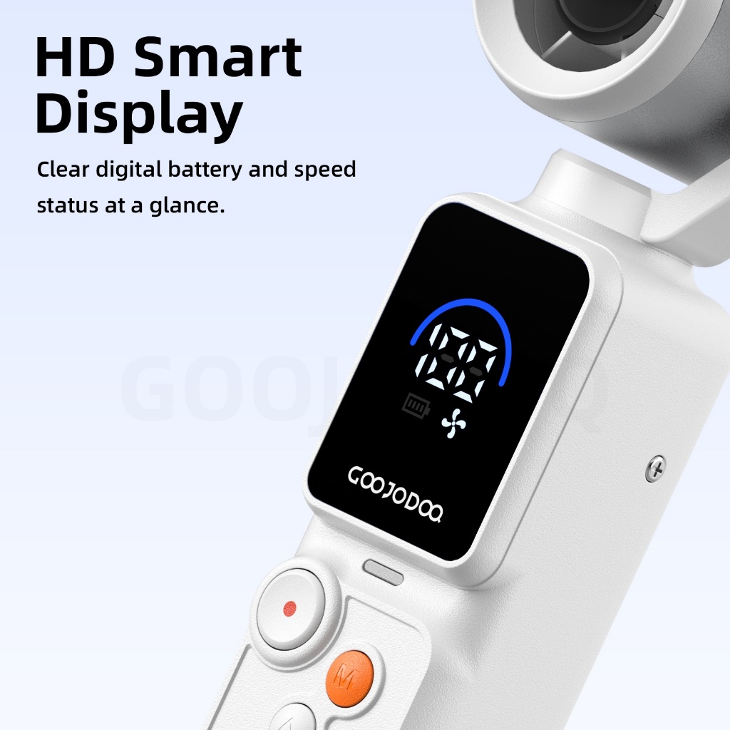 GOOJODOQ Quạt Mini GFS028 ,100 cài đặt tốc độ gió, 18000 vòng / phút, dung lượng 1800mAh, di động 135g. | BigBuy360 - bigbuy360.vn