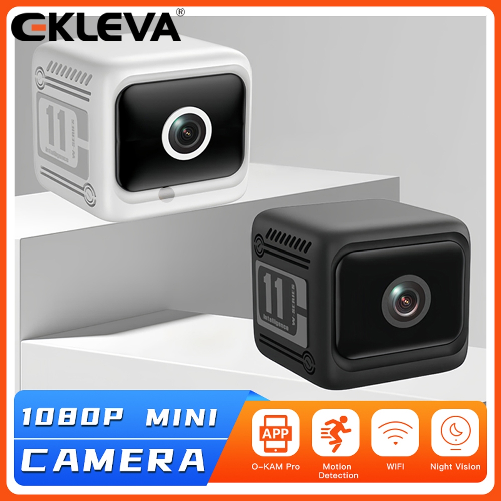 Camera Mini EKLEVA 1080p Trang chủ Máy ảnh Wifi không dây nhỏ được nâng cấp ngoài trời Phát hiện chu