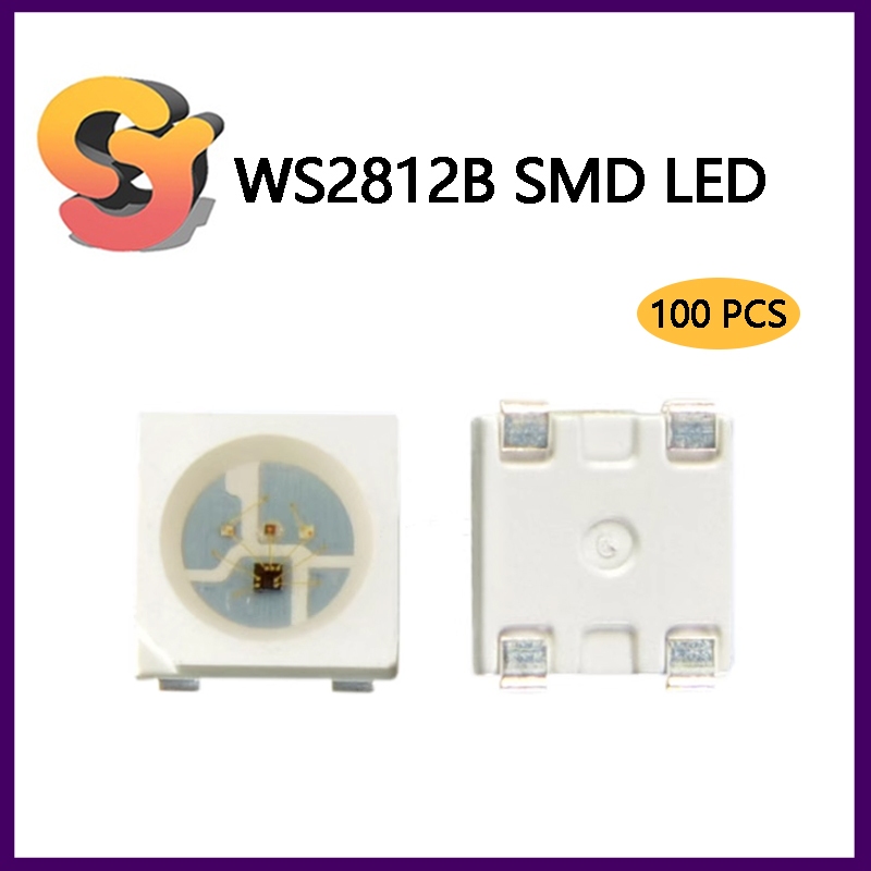 [Hàng có sẵn] 100 CÁI WS2812B-3535 Hạt đèn ma 5V 12V IC tích hợp có thể lập trình SK6812 WS2812B-505