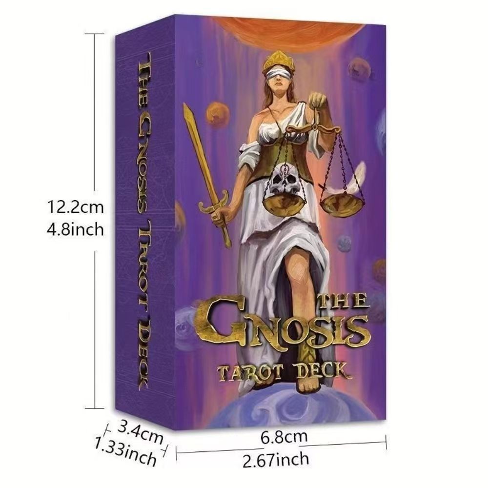 Nosis tarot 78 lá bài với Hướng dẫn sử dụng Bí ẩn tarot Art Style 12 * 7cm Gnosis tarot