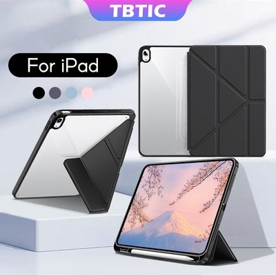 Ốp lưng iPad TBTIC Cho IPad 12th 2026 A16 11th A16 2025 Thế Hệ 10 10.9 2022 Có Giá Đỡ Bút Chì Hình Chữ Y Vỏ Đứng A3354 A3355 A3356 A2696 A2757 A2777 A3162