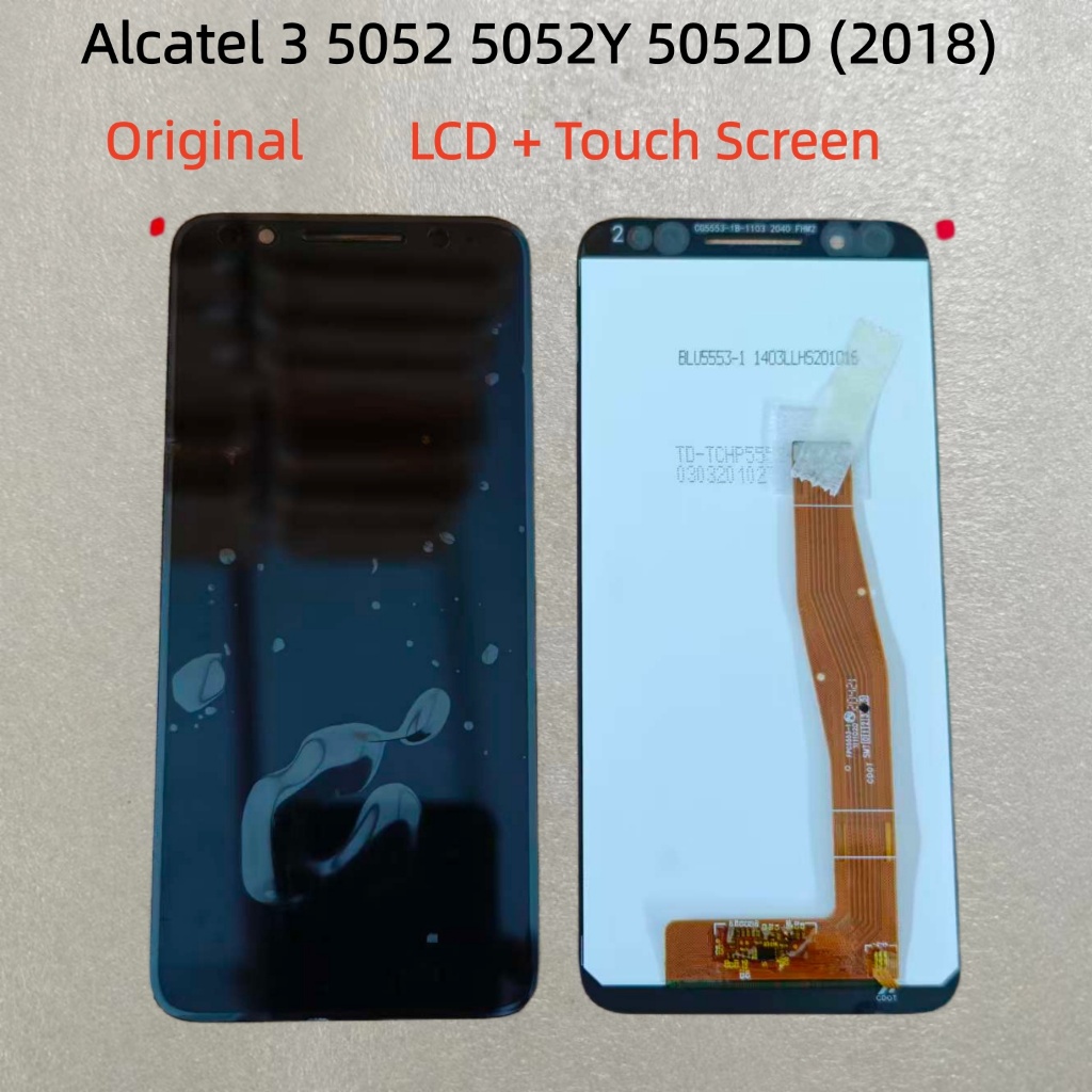 Chính Hãng Cho Alcatel 3 5052 5052Y 5052D (2018) Màn Hình LCD Và Bộ Số Hóa Cảm Ứng Lắp Ráp Màn Hình 