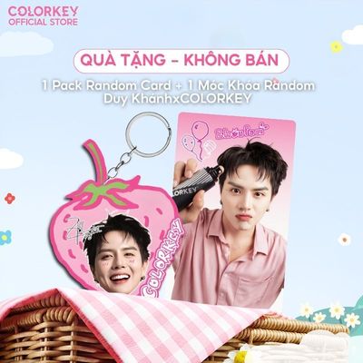 [QUÀ TẶNG KHÔNG BÁN] Combo 1 Pack Random Card  + 1 Móc Khóa Duy Khánh Zhou Zhou x COLORKEY