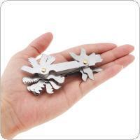 58 chiếc Đồng hồ đo vít 55 độ & hệ mét 60 độ & US 60 độ Máy đo độ ren để đo công nghiệp, Dụng cụ đo đa năng