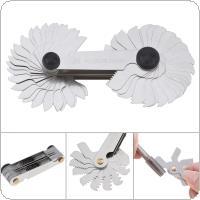 58 chiếc Đồng hồ đo vít 55 độ & hệ mét 60 độ & US 60 độ Máy đo độ ren để đo công nghiệp, Dụng cụ đo đa năng